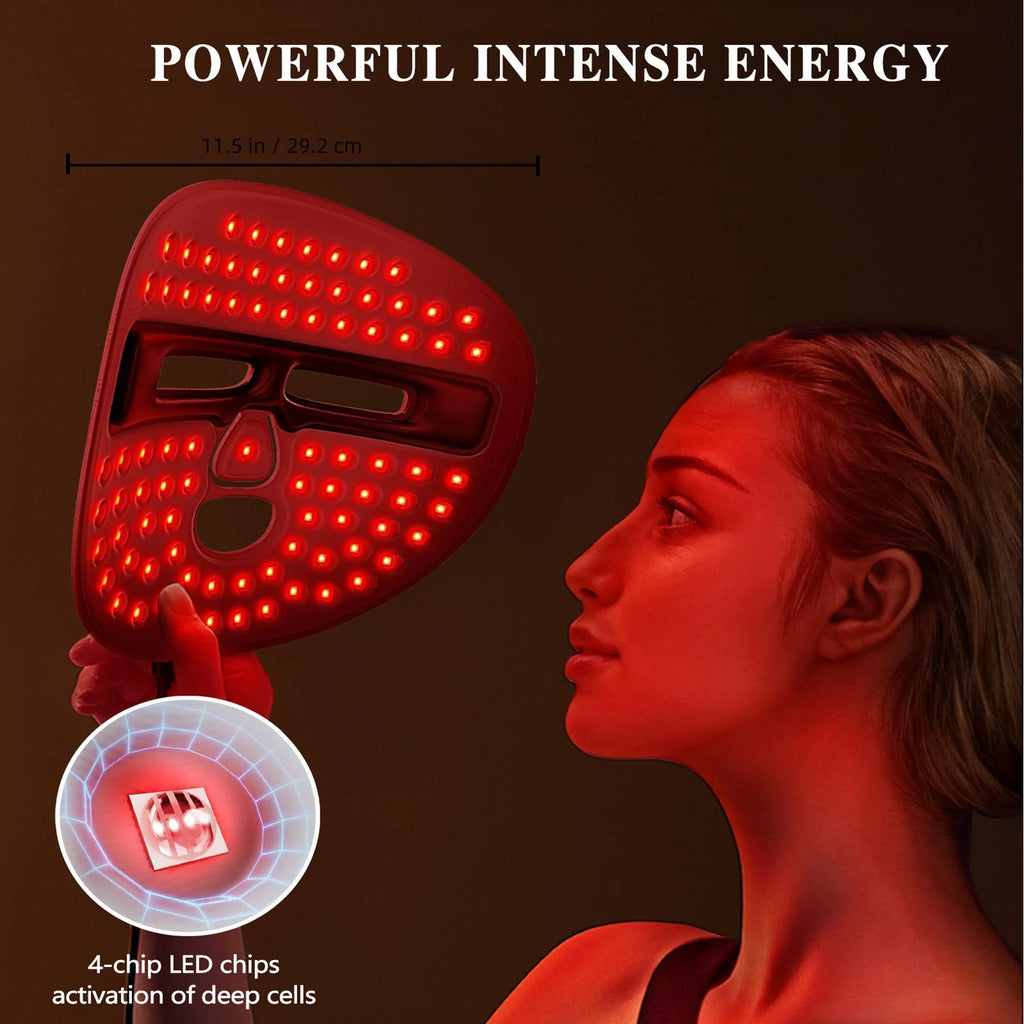 Led Mask Facial Treatment Tool, Red Light Therapy Mask