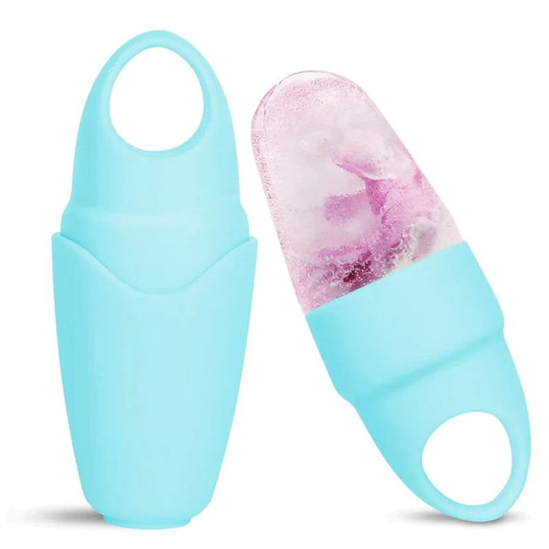 Ice Roller for Face Eyes and Neck Ice Cube Mold Beauty Skin Care Gua Sha Tools Brightens Skin Reusable Facial Treatment Tools