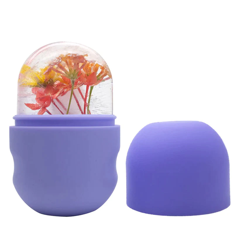 Ice Roller for Face Eyes and Neck Ice Cube Mold Beauty Skin Care Gua Sha Tools Brightens Skin Reusable Facial Treatment Tools