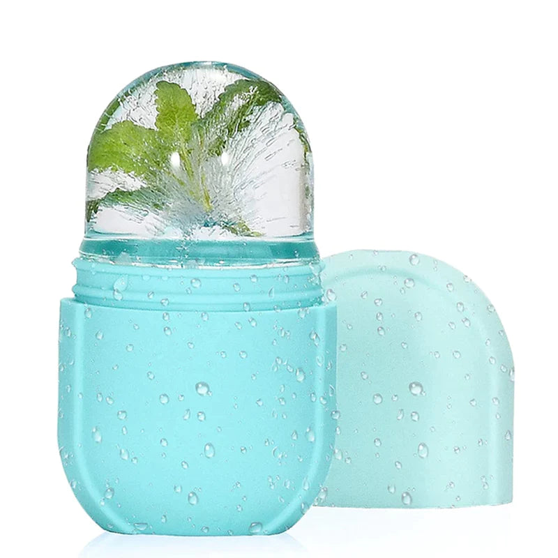 Ice Roller for Face Eyes and Neck Ice Cube Mold Beauty Skin Care Gua Sha Tools Brightens Skin Reusable Facial Treatment Tools