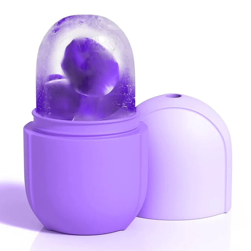 Ice Roller for Face Eyes and Neck Ice Cube Mold Beauty Skin Care Gua Sha Tools Brightens Skin Reusable Facial Treatment Tools