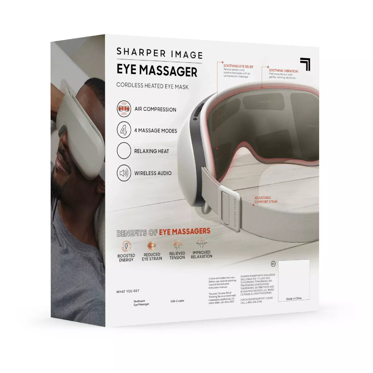 Sharper Image Eye Massager and Cordless Heated Eye Mask